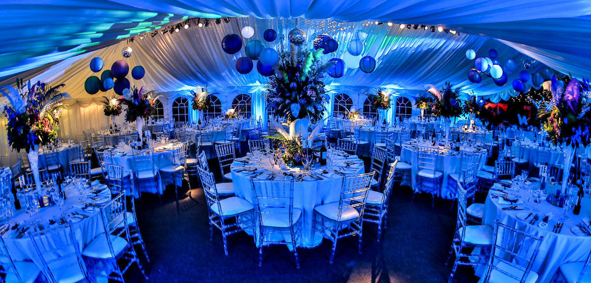 Stunningly Dressed Marquee With Dimmed Lighting | Intents Marquee Hire