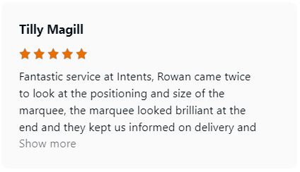 Intents marquees Google Review 1