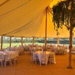 Sailcloth Celeste Pole Marquee internal